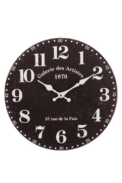 Galerie, stylowy zegar ścienny, śr.34cm