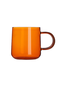 Color Line, kubek szklanka z uchem, pomarańczowy, kpl.6szt, poj.300ml