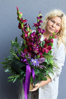 Fioletti 2, bukiet nagrobny z mieczykami