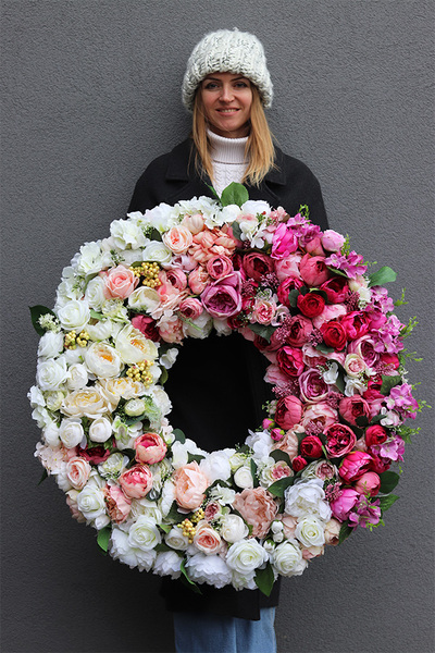 Maria Antonina Big, bardzo duży wianek na drzwi