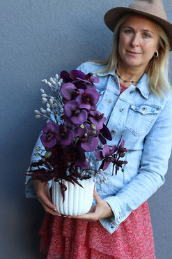 OD RĘKI Greva, wysokiej jakości sztuczny storczyk, wym.46cm