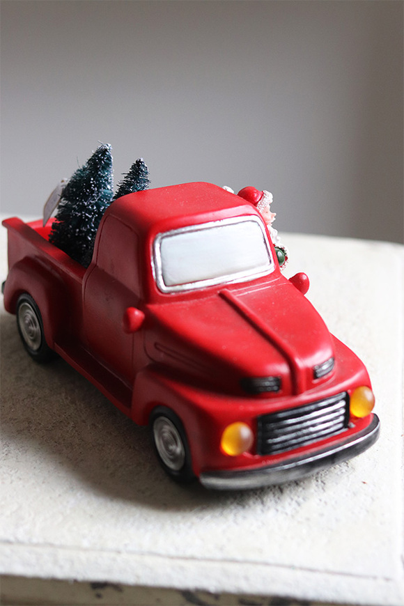 samochód św. Mikołaja LED