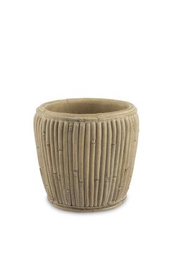 Bamboo Style E, doniczka osłonka na kwiaty, wym.13.5x14cm