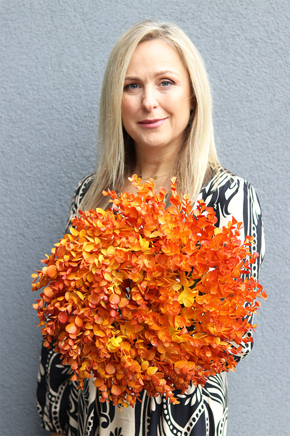 Jesienny Moment, jesienny wianek z bukszpanu