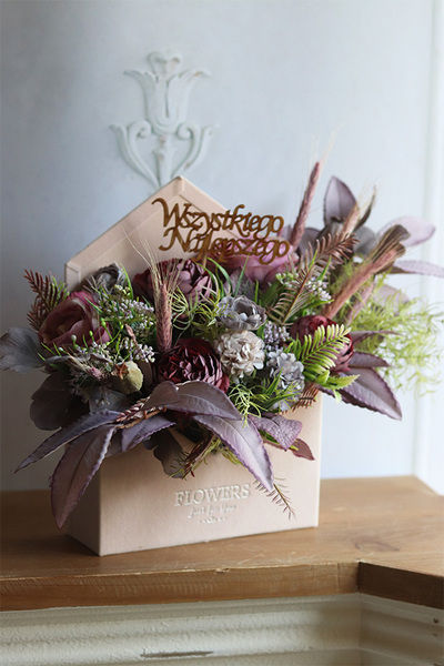 Dzień Babci i Dziadka, Koperto Lena, flowerbox, wym.30x40cm