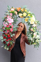 Tęcza Beauty, kolorowa girlanda kwiatowa