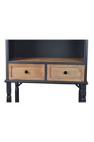 Industrial, wysoka szafka z półkami i szufladami