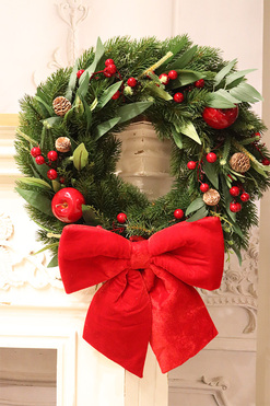 Christmas Exclusive Papillon, świąteczny wianek na drzwi, śr.48cm