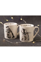 Alice in Wonderland, kubek porcelanowy, Król i Królowa