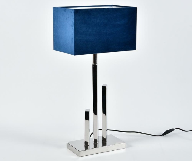 Abażur Blue Simple a30/18h18 prostokąt plusz, wym.30x18x18cm