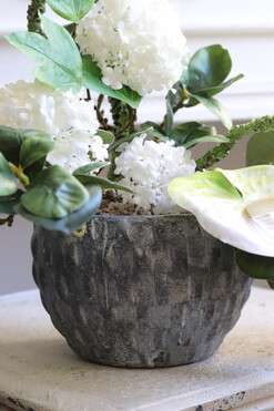 OD RĘKI Makebana, kompozycja kwiatowa w naczyniu, wym.39x50cm