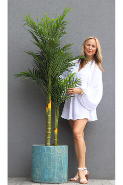 Andaluzja Palma Areca, wysokiej jakości sztuczna palma w donicy, wys.200cm