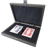 Cards, ekskluzywne karty do gry w drewnianym pudełku, wym.24x17cm
