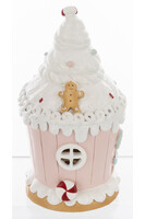 Cookie świąteczna cukrowa chatka LED pozytywka