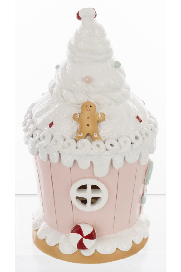 Cookie świąteczna cukrowa chatka LED pozytywka