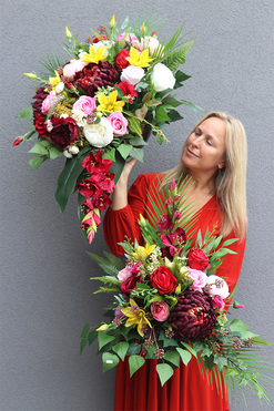 Ksylana, komplet dekoracji nagrobnych, kompozycja+bukiet