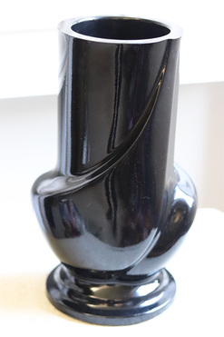 Czerń Żałobna I, ciężki flakon nagrobny, wys.29cm