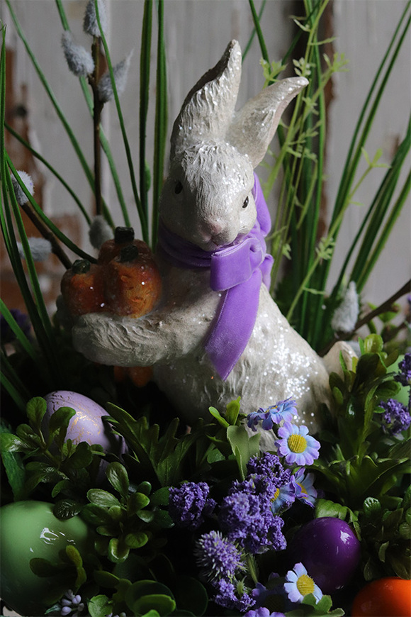 Bunny Star Velveti New, stroik wielkanocny na stół