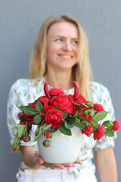 Redter, kompozycja / stroik jesienny, wym.23x28cm