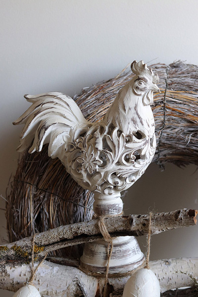 Coco Cottage, wielkanocny wianek na drzwi