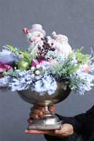 Pastellia, świąteczny stroik w pucharze