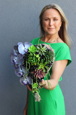 dekoracja nagrobna, Serce Meriata, dł.32cm