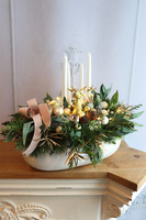 Złota Kraina Pink, adwentowy stroik ze świecami