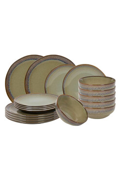 Ocean Storm, komplet obiadowy dla 6 osób, 18 elementów