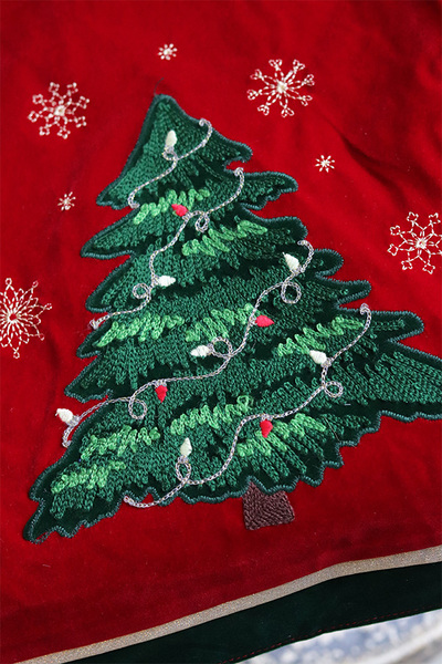 Christmas Mood, świąteczny bieżnik na stół, choinka