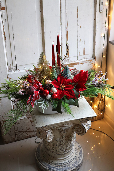 Gwiazda Betlejemska, stroik świąteczny LED