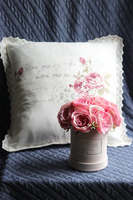 Romantic Roses, poszewka na poduszkę z koronką