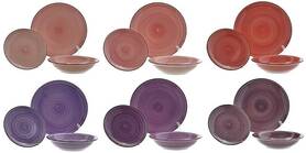 Amethyst Line, komplet obiadowy dla 6 osób, 18 elementów