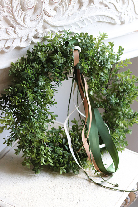 zielony wianek bukszpanowy Small Boxwood