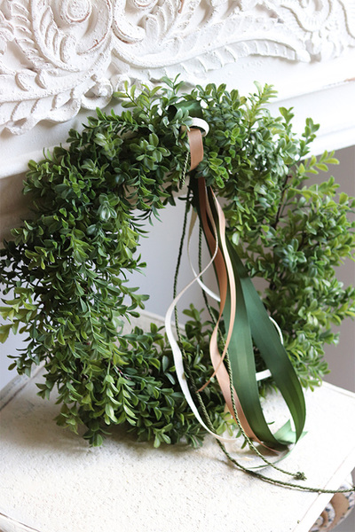 zielony wianek bukszpanowy Small Boxwood
