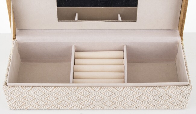 Boho Velurri, stylowe puzderko / szkatułka na biżuterię, wym.8x28x10cm 