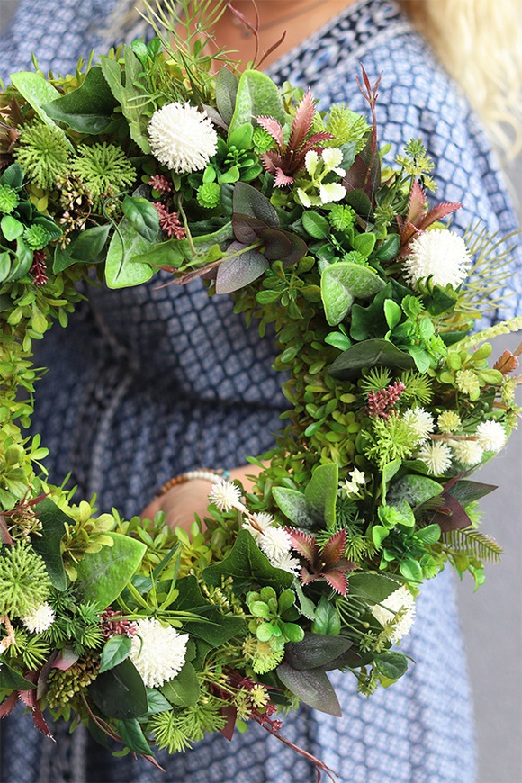 Elswood Greeneria 2, zielony wianek na drzwi