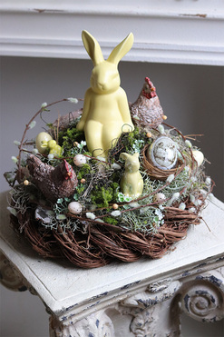 stroik Zając Wielkanocny, wys.32cm