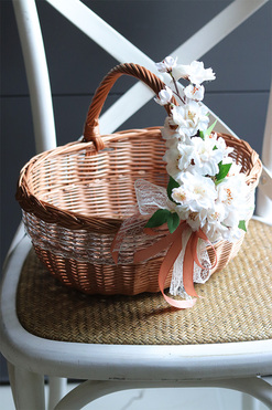 Jabłonka, dekorowany koszyczek wielkanocny, wys.23cm