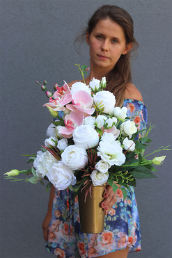 Delania 3, bukiet nagrobny, wys.54cm