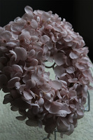 Leossi Pudrovy, dekoracyjny wianek z hortensji