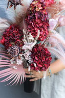 Anonsja Bordo, bukiet nagrobny we wkładzie do wazonu