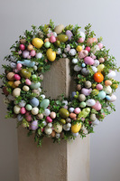 Moko Easter Pastelle 2, duży wielkanocny wianek na drzwi