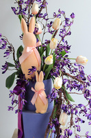 Futura, stroik wielkanocny w zielonej tonacji, wym.33x80x24cm