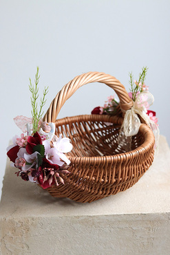 OD RĘKI Gluena, dekorowany koszyczek wielkanocny, wys.20cm 