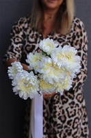 Chryzantema Memory, bukiet chryzantem, białe