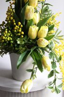 Żółte Tulipany, kompozycja wiosenna z tulipanami