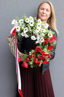 Witamy Polsko, wianek patriotyczny na drzwi,