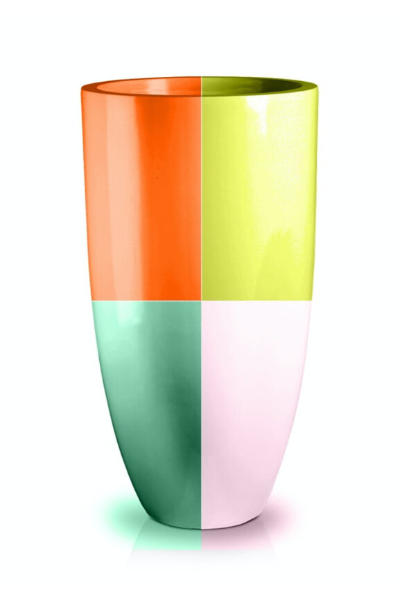 Cygaro, donica fiberglass w kolorze RAL