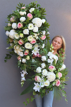 Romeria, komplet dekoracji nagrobnych, wiązanka + bukiet