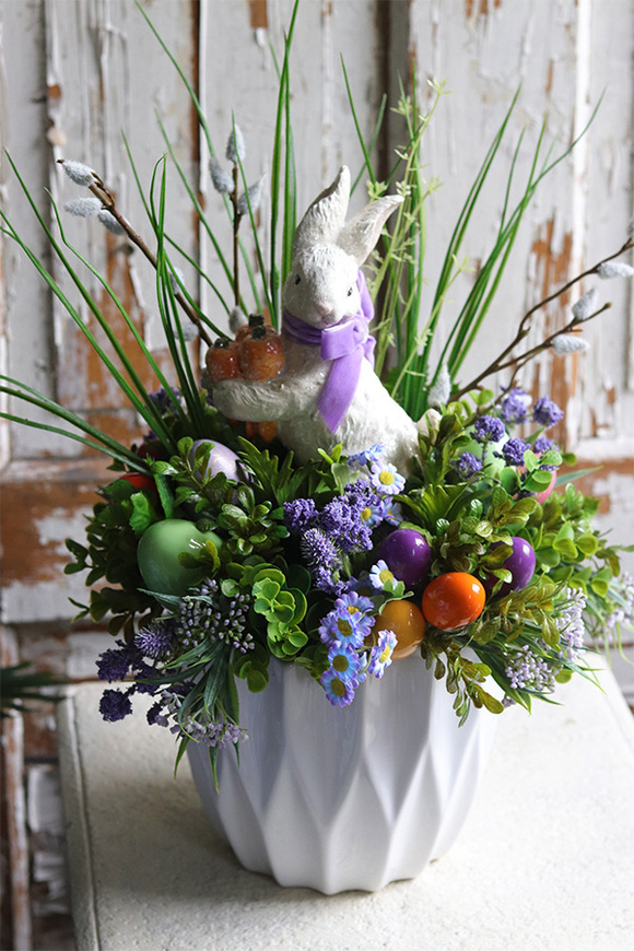 Bunny Star Velveti New, stroik wielkanocny na stół